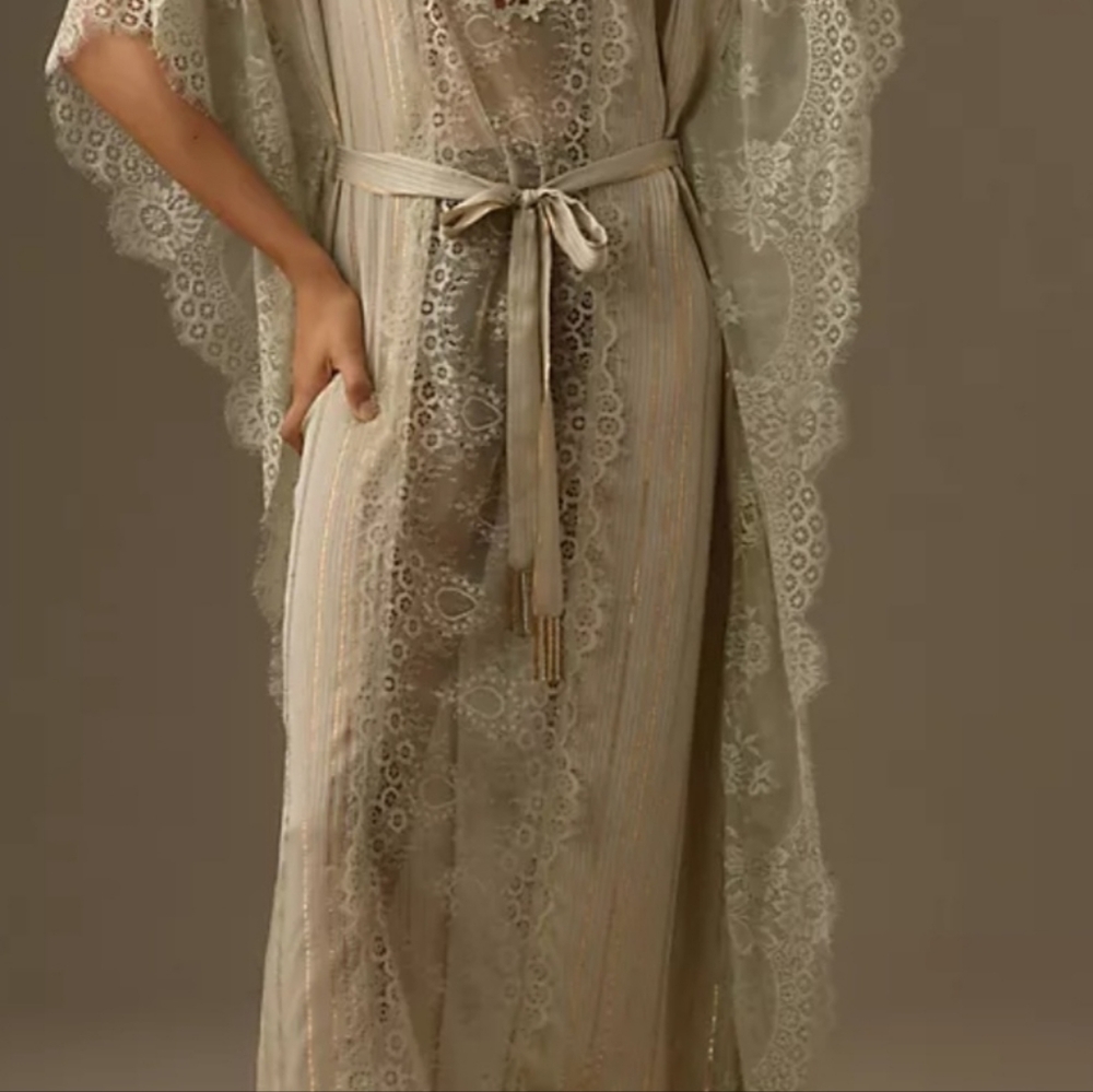 ANTHROPOLOGIE Lace Kaftan And Pleated Duster W/ TAG - Picture 11 of 11